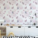 Ver imagem 2 de Papel de Parede Decorativo Floral com Borboletas 1,5m