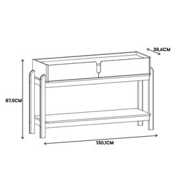 Sala de Jantar Lizz com Cristaleira e Aparador Branco/cedro - Casa D - 6 Sala de Jantar Lizz com Cristaleira e Aparador Branco/cedro - Casa D - 6