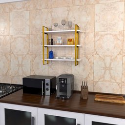Prateleira Tripla Nicho Hone Modelo Industrial Decoração Casa 60x15 Prata/branca - 7