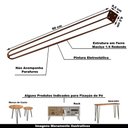 Ver imagem 3 de Kit 2 Pés de Metal 60 Cm Legs Mesa de Canto Aparador Bronze