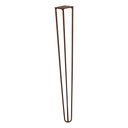 Ver imagem 5 de Kit 2 Pés de Metal 60 Cm Legs Mesa de Canto Aparador Bronze