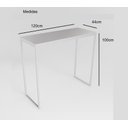 Ver imagem 3 de Bancada Cozinha Balcão Gourmet Branco 120cm Tampo Branco