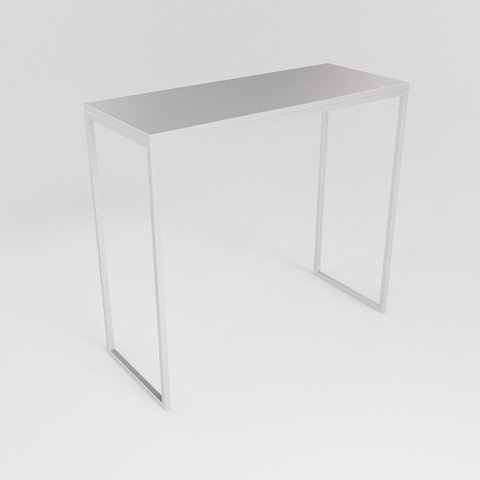 Bancada Cozinha Balcão Gourmet Branco 120cm Tampo Branco