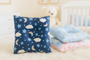 Ver imagem 1 de Travesseiro Anatômico Bebê para Berço e Carrinho Céu 27x37cm: Azul Marinho