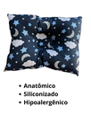 Ver imagem 3 de Travesseiro Anatômico Bebê para Berço e Carrinho Céu 27x37cm: Azul Marinho