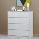 Ver imagem 1 de Cômoda para Quarto 4 Gavetas - Carla Branco