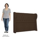 Ver imagem 5 de Cabeceira Casal Queen Cama Box 160cm Malva I02 Bouclê Marrom - Mpozenato