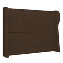Ver imagem 1 de Cabeceira Casal Queen Cama Box 160cm Malva I02 Bouclê Marrom - Mpozenato