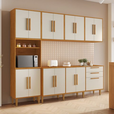 Cozinha Completa 5 Peças 15 Portas 2 Gavetas Lorena