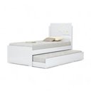 Ver imagem 2 de Cama Bibox Solteiro com Aplique Colônia Branca
