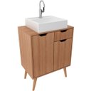 Ver imagem 6 de Gabinete para Banheiro 60 Cm 2 Portas com Cuba Meire Amêndoa