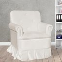 Ver imagem 2 de Poltrona Amamentação com Puff Laura Suede Bege - Lm Decor