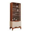 Ver imagem 2 de Cristaleira com 4 Portas e 3 Prateleiras Joile Freijó/off White - Mabe Magazine