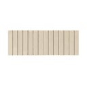 Ver imagem 2 de Cabeceira Viuva ou Solteirão Palito Estofada Suspensa para Quarto - 128 Cm - Areia Suede