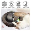Ver imagem 5 de Arranhador Magico Pet Gato Felino Brinquedo Bola Guizo Multi Formas Dobravel Diversao Lazer Relaxant