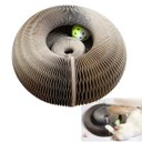 Ver imagem 2 de Arranhador Magico Pet Gato Felino Brinquedo Bola Guizo Multi Formas Dobravel Diversao Lazer Relaxant