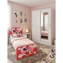 Ver imagem 1 de Kit Quarto Completo Guarda Roupa + Mini Cama Minnie Infantil