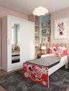 Ver imagem 2 de Kit Quarto Completo Guarda Roupa + Mini Cama Minnie Infantil