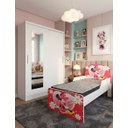 Ver imagem 2 de Kit Quarto Completo Guarda Roupa + Mini Cama Minnie Infantil