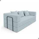 Ver imagem 4 de Sofá Bouclé 3 Lugares Moderno Claro Minimalista Elegante Sala Estilo Moderno Organico Industrial