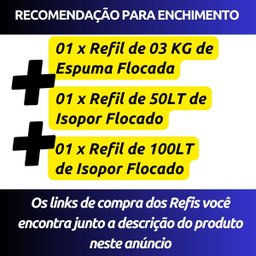 Puff Gota (vazio) Executive Luxo Fino Acabamento Metalizado Home Office (sem Enchimento) Uso Sala Qu - 8