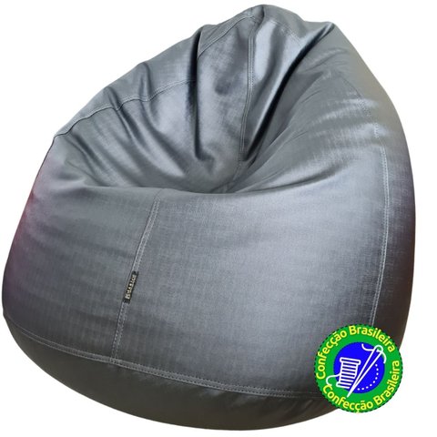 Puff Gota (vazio) Executive Luxo Fino Acabamento Metalizado Home Office (sem Enchimento) Uso Sala Qu