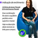 Ver imagem 7 de Puff Gota (vazio) Executive Luxo Fino Acabamento Metalizado Home Office (sem Enchimento) Uso Sala Qu