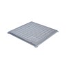 Tampa Tampão Chão Alumínio Fundido Quadrado Simples 25x25cm - 1