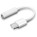 Ver imagem 1 de Adaptador Fone de Ouvido Android Samsung Motorola Xiaomi Usb-c para P2 3.5mm Branco Comesp Adaptador