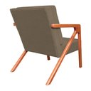 Ver imagem 3 de Conjunto 2 Poltronas Monalisa Com Braços de Madeira Linho Marrom - LM DECOR