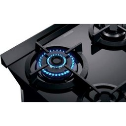 Fogão de Embutir Brastemp 4 Queimadores Bivolt BYO4XAE Preto Com Mesa de Vidro Dupla Chama BYO4XAEUN - 4