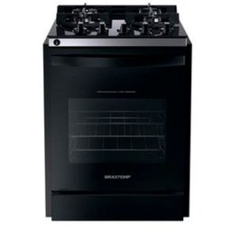 Fogão de Embutir Brastemp 4 Queimadores Bivolt BYO4XAE Preto Com Mesa de Vidro Dupla Chama BYO4XAEUN - 1