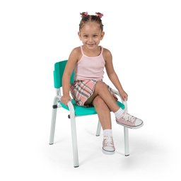 Kit 8 Cadeiras Infantil Iso, Escola, Base Branco- Lilas - 5