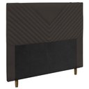 Ver imagem 1 de Cabeceira Cama Box Casal King Size Viena 195cm Corano Marrom - Abmaza