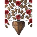 Ver imagem 3 de Painel Arvore Grande De Ferro Com Flores Artesanal Rustico Libertas Rosas Artesanato Árvore Grande V