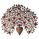 Ver imagem 1 de Painel Arvore Grande De Ferro Com Flores Artesanal Rustico Libertas Rosas Artesanato Árvore Grande V