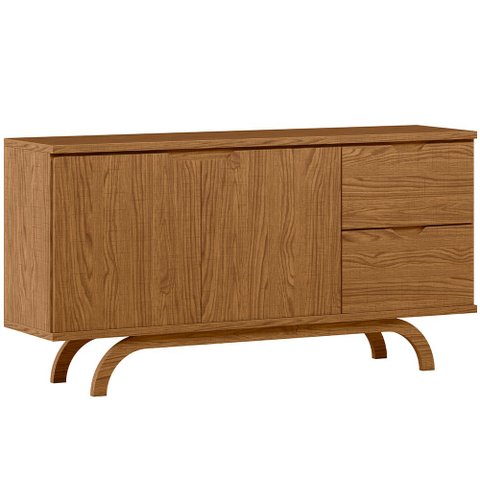 Aparador Buffet para Sala de Jantar 2 Portas 2 Gavetas Vicky N01 Ypê - Lyam Decor