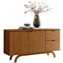 Ver imagem 3 de Aparador Buffet para Sala de Jantar 2 Portas 2 Gavetas Vicky N01 Ypê - Lyam Decor