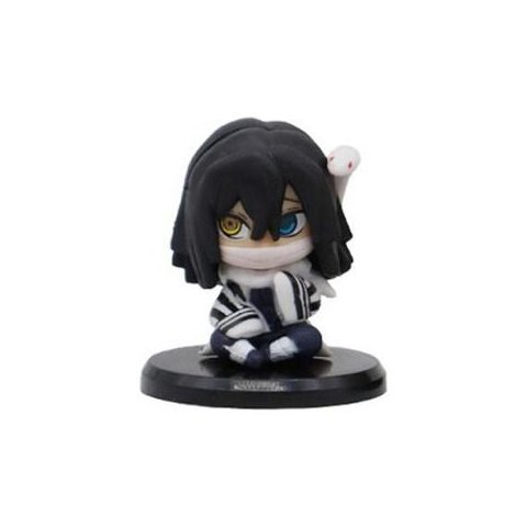 Boneco Demon Slayer Kimetsu no Yaiba Miniatura 5cm Csuporte