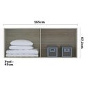 Ver imagem 2 de Maleiro Casal Luciane 4 Portas Prime Plus 165 Cm