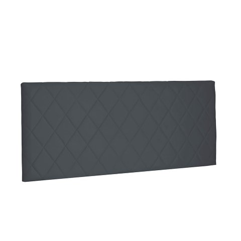 Cabeceira Painel Dubai Para Cama Box Queen 160 cm Suede - D’Rossi - Cinza