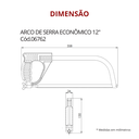 Ver imagem 3 de Arco de Serra Econômico Ergonômico Tam. 12 Polegadas Durín