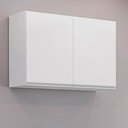 Ver imagem 1 de Armário Aéreo Isis 80cm 2 Portas Branco Maderatto Móveis