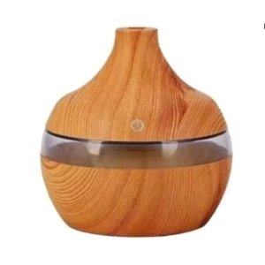 Umidificador Noturno de Led Colorido - Marrom Claro