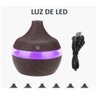 Umidificador Noturno de Led Colorido - Marrom Claro - 2