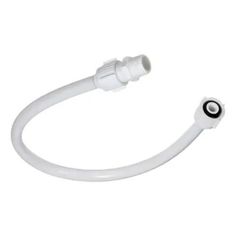 Engate de Pvc Flexível Mangueira para Descarga 40 Cm Branco | Utilimix