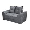 Ver imagem 1 de Sofá 2 Lugares Cinza 605 Porto