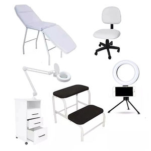 Kit Estética Maca Lupa Armário Mocho Escada e Brinde Fiscomed Kit para Estética
