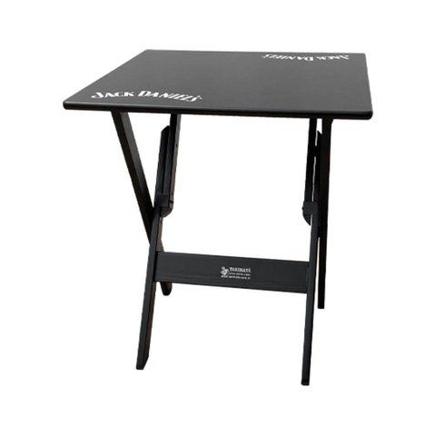 Mesa Dobrável 70x70 Madeira Personalizada Jack Preta - Cor: Preto