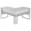 Ver imagem 2 de Escritório Completo com Mesa Angular Armário Alto Balcão e Gaveteiro Moon MDP Branco - Gran Belo